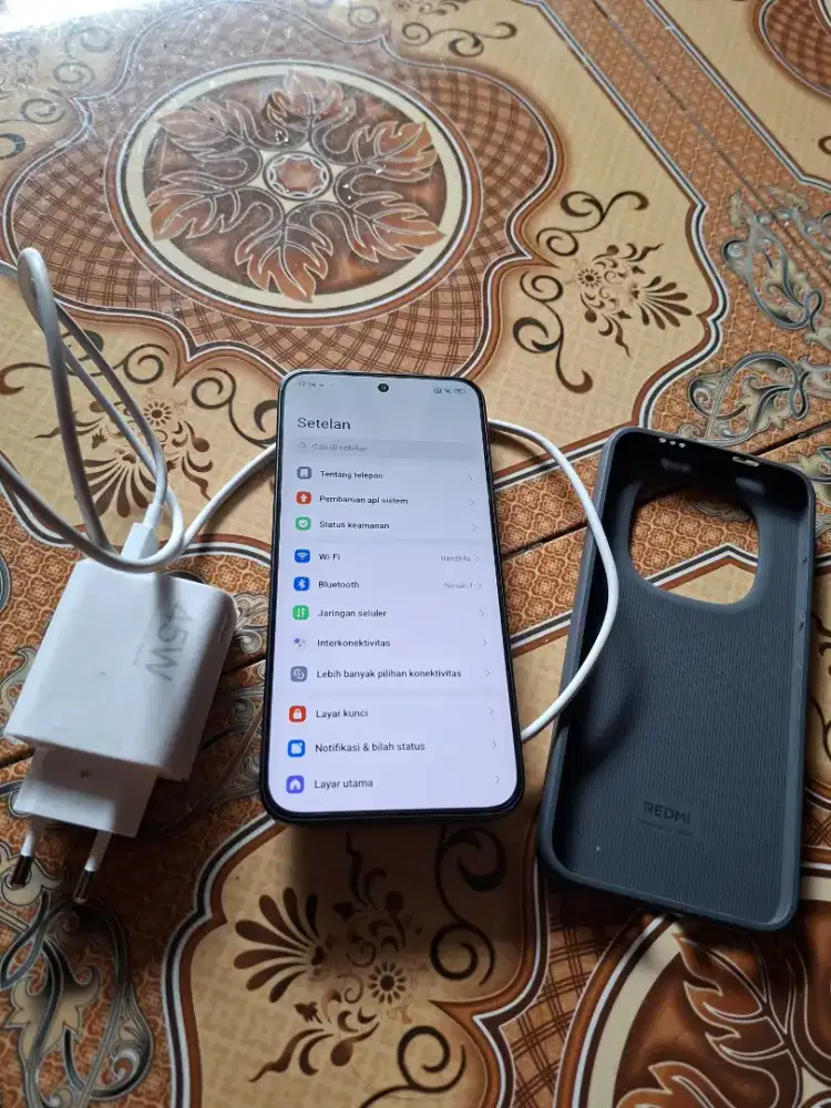 Redmi note 15 pro 5G ram 8/256 kelengkapan hp charger