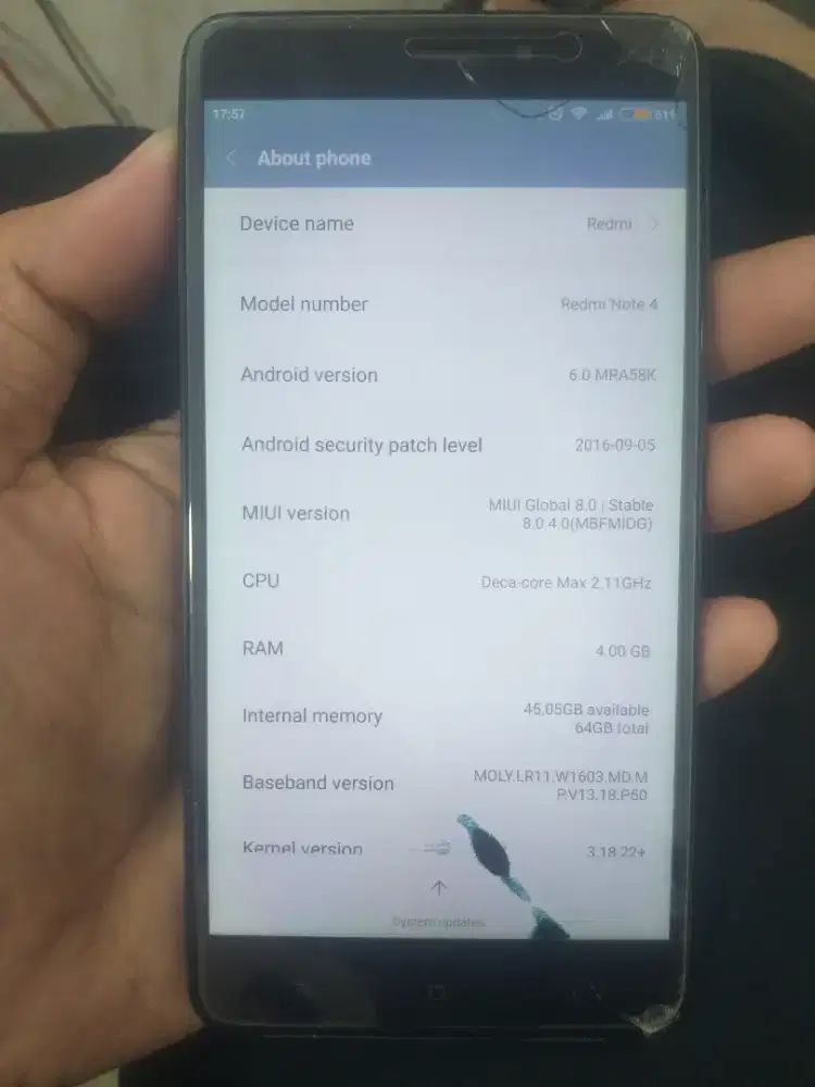 Xiaomi note 4 4/64gb