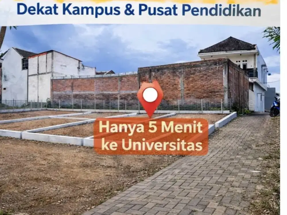 Kavling Dekat Kawasan Mahasiswa  Eksklusif Merjosari Siap Dibangun