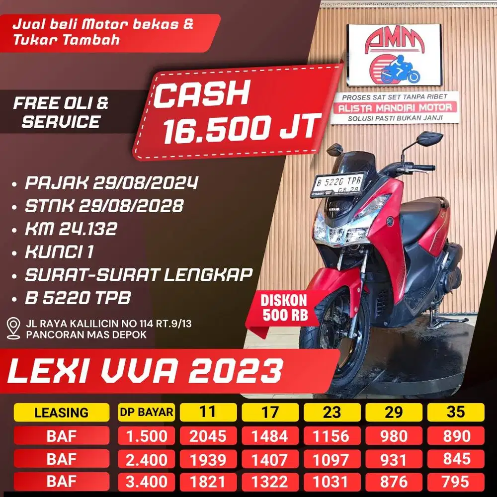 LEXI VVA 2023 CASH / KREDIT KREDIVO INDODANA GOPAYLATER SHOPEE ALISTA