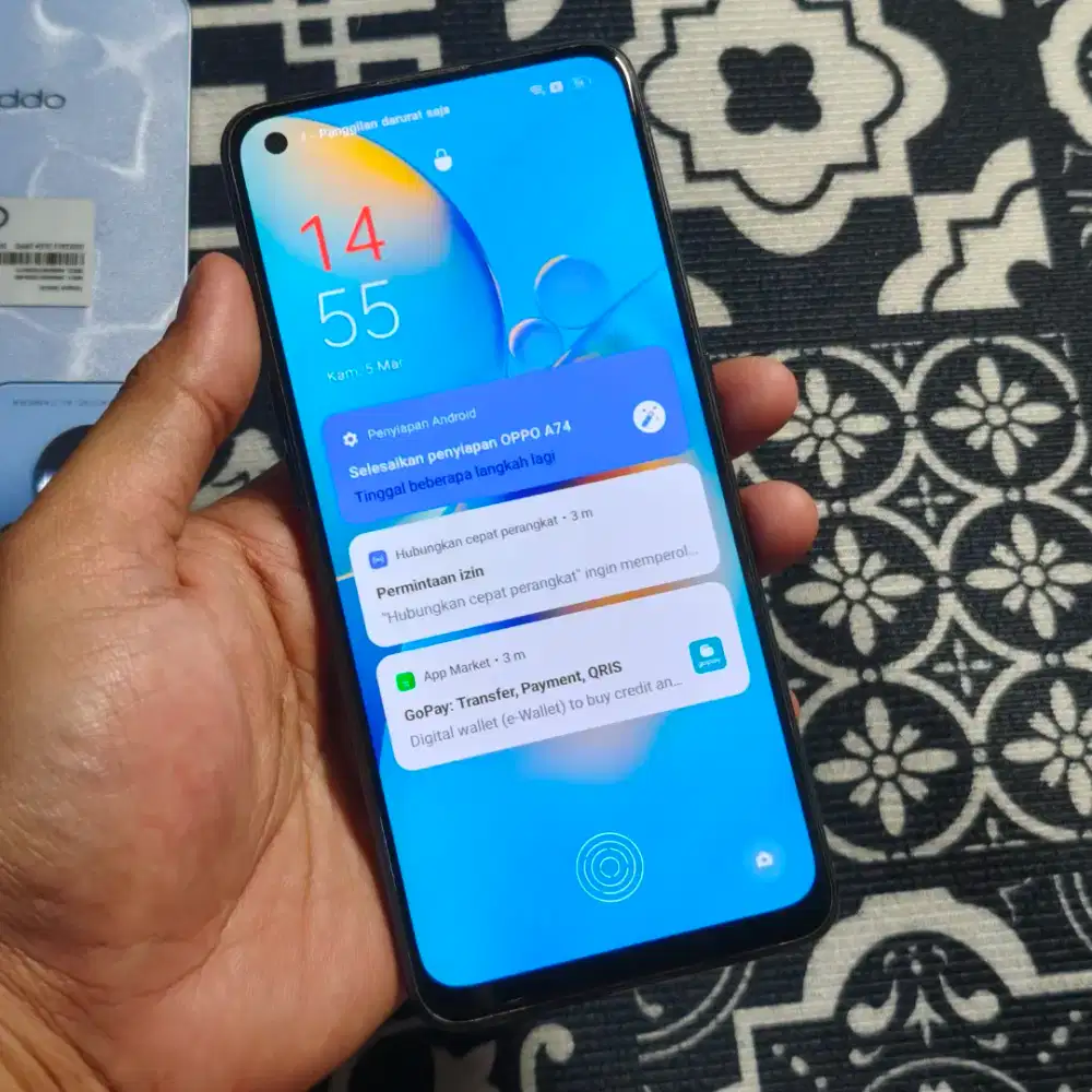 Oppo A74 6/128GB Fingerprint layar