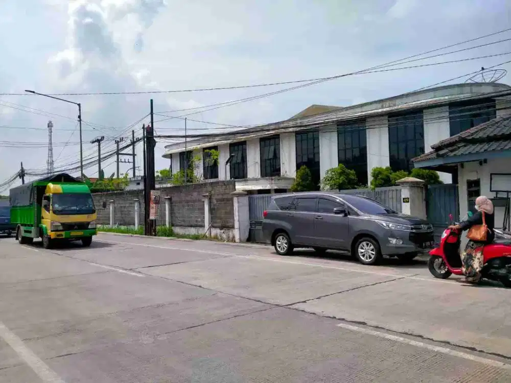 JUAL MURAH PABRIK GUDANG EX BENANG TEKSTIL RAYA SUKODONO LUAS 1HA BANGUNAN 5500 ADA KANTOR 2 LANTAI