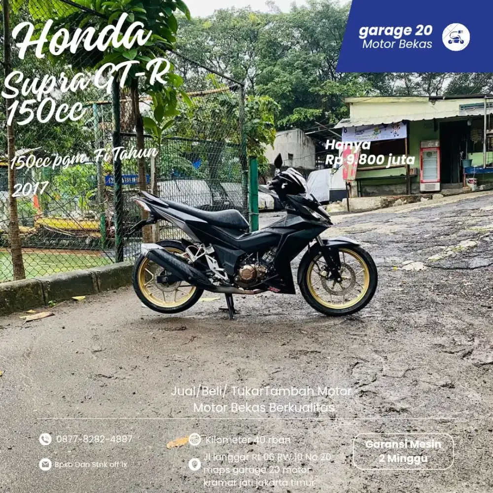 Honda Supra GTR 150cc pgm_fI Tahun 2017
