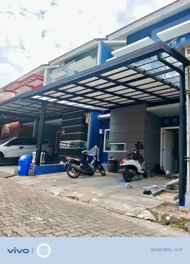 Pasang kanopi atap alderon