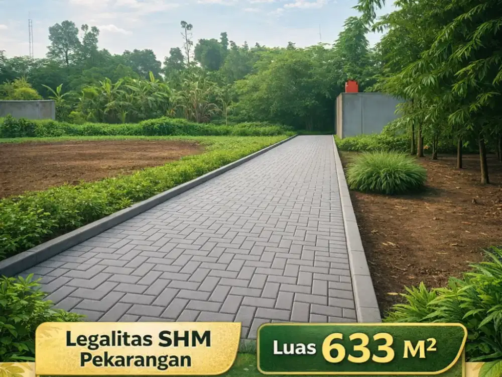 Tanah Jogja Kost Area Kampus UII Kaliurang SHM Pekarangan