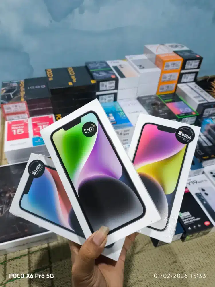 Iphone 14 128 baru dan segel garansi resmi 1th