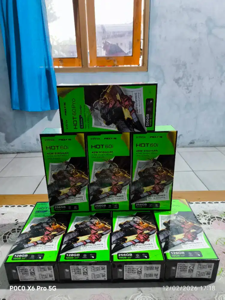 Infinix hot 60i 8/256 6/128 baru dan segel murah