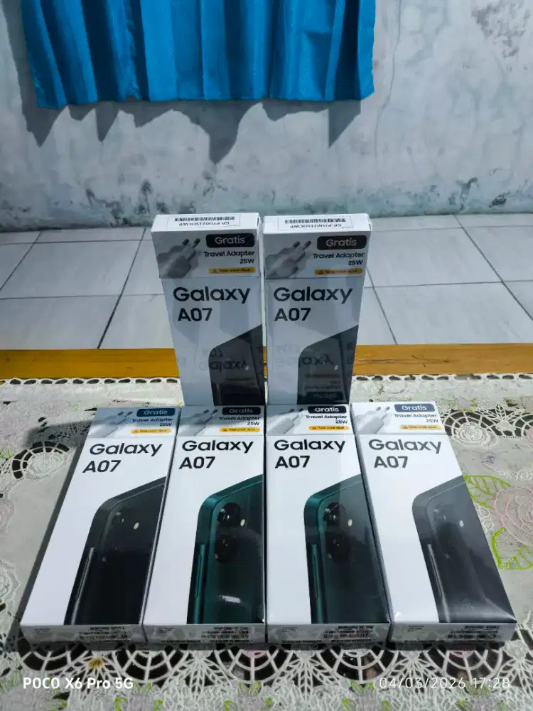 Samsung a07 4/64 baru dan segel murah