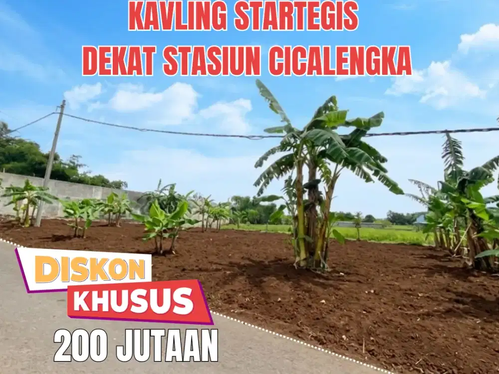 Dijual Tanah Pinggir Jalan Cicalengka, Dekat Stadion dan Alun-Alun