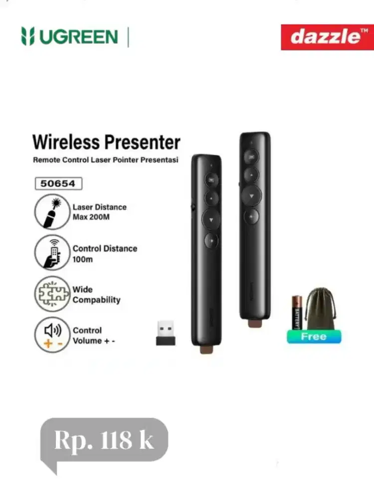 Pointer wireless presenter ugreen