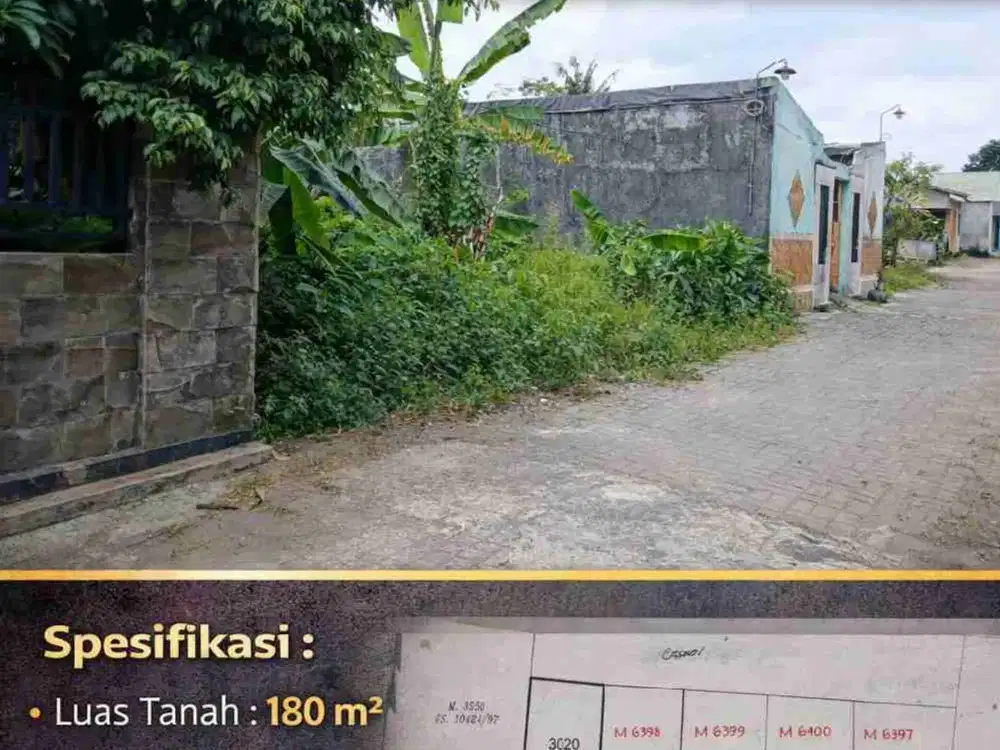 Tanah SHM 180 m² Plemburan Barat Kaliurang KM 6 – Dekat UGM