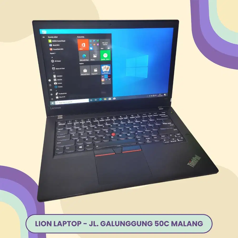 RAM 8GB SSD 256GB i5 Touchscreen Lenovo Thinkpad T470 [05|03]