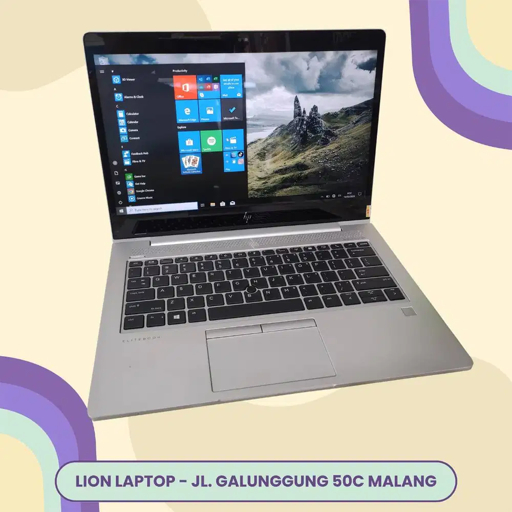 Core i7 gen 8 RAM 8GB Touchscreen Slim HP Elitebook 830 G6 [05|03]