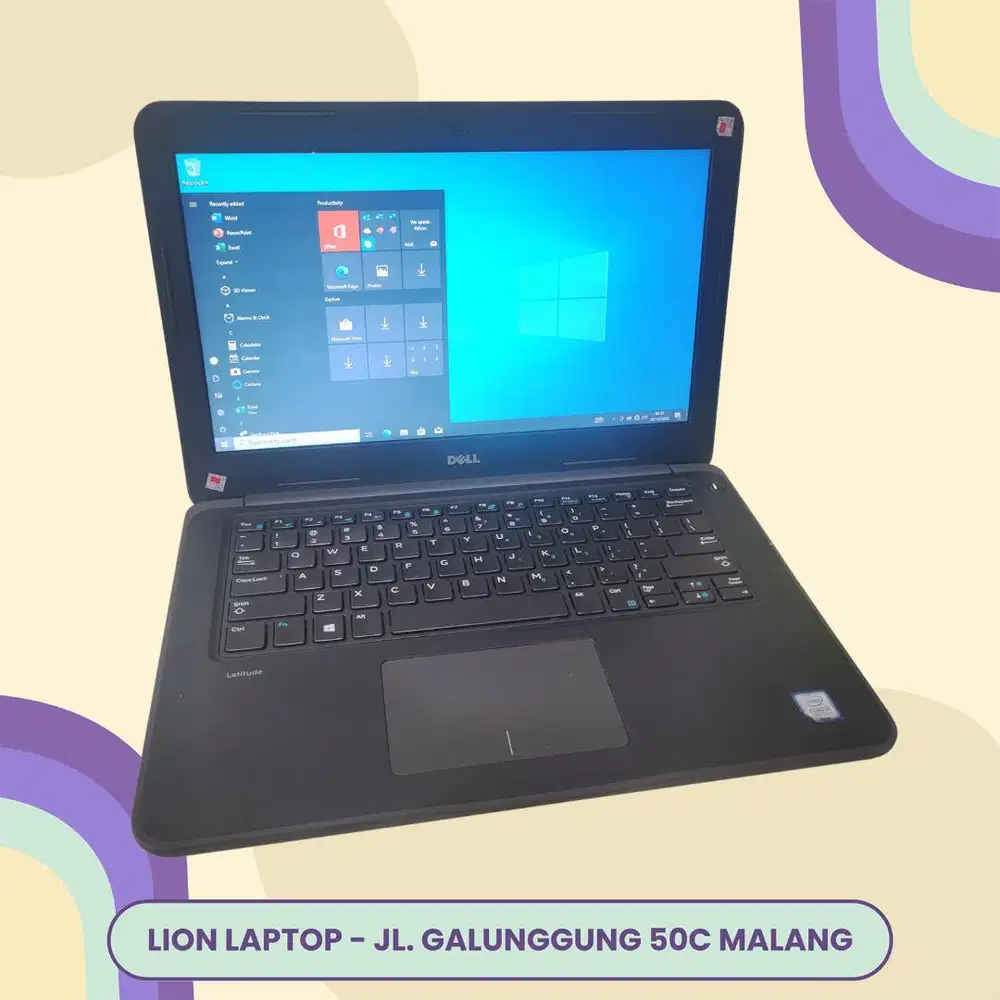 Core i5 Gen 7 Murah Mulus RAM 8GB SSD 256GB Dell Latitude 3380 [05|03]