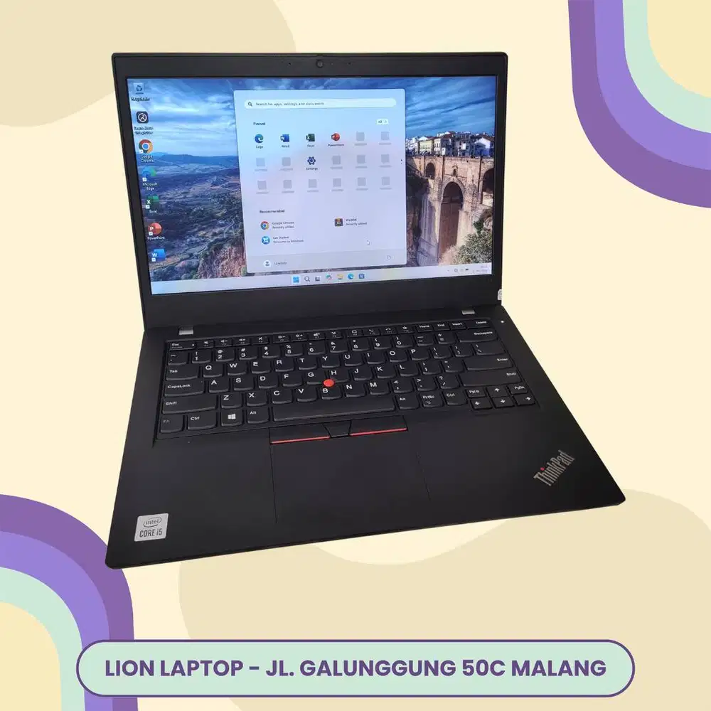 i5 Gen 10 Murah RAM 8GB SSD 256GB Lenovo Thinkpad L14 [05|03]