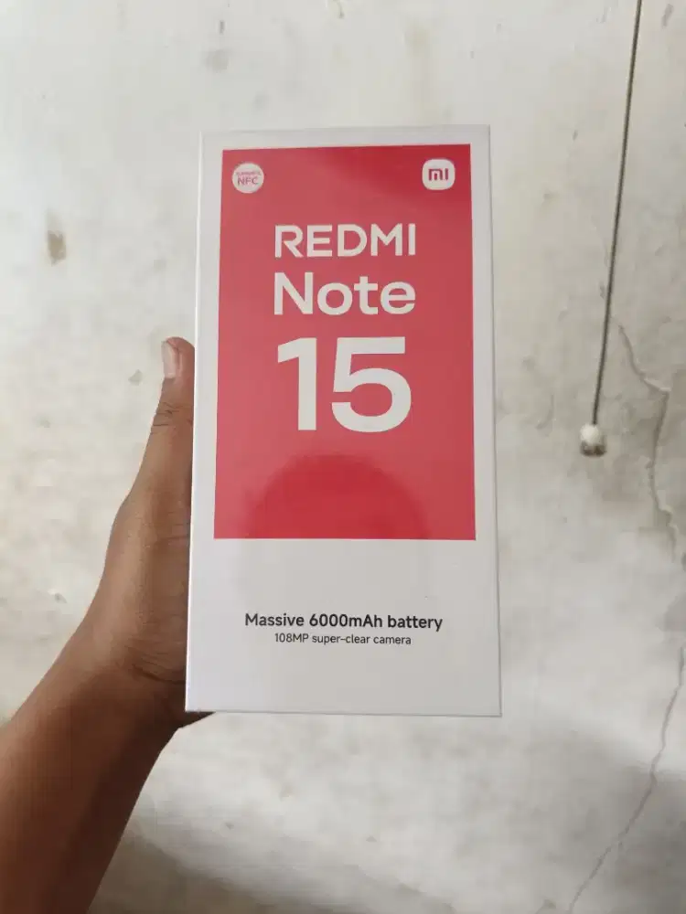 new resmi note 15 8/256 garansi resmi 1thn