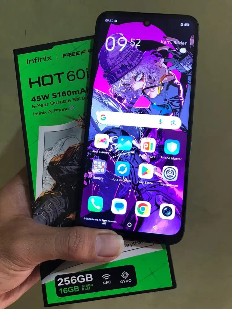 Infinix HOT 60i,Ram 16/256gb