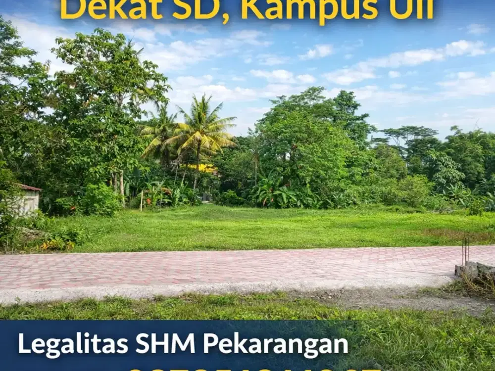 Tanah Jogja 2 MENIT SD BIAS KALIURANG SHMP