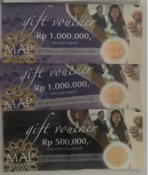 MAP VOUCHER 1JT X2 / 500 X1