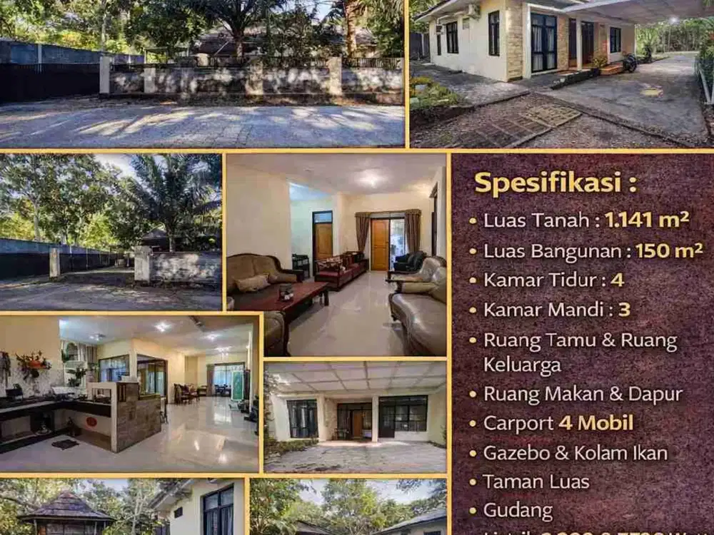 Rumah Tanah Luas 1.141 m² di Argomulyo Sedayu Bantul – Dekat Jalan Wates