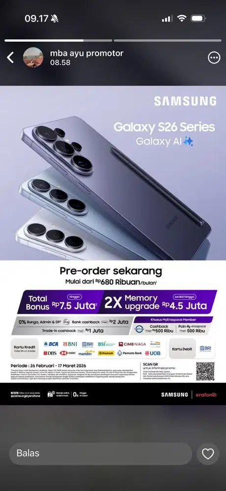 PO SAMSUNG S26 SERIES