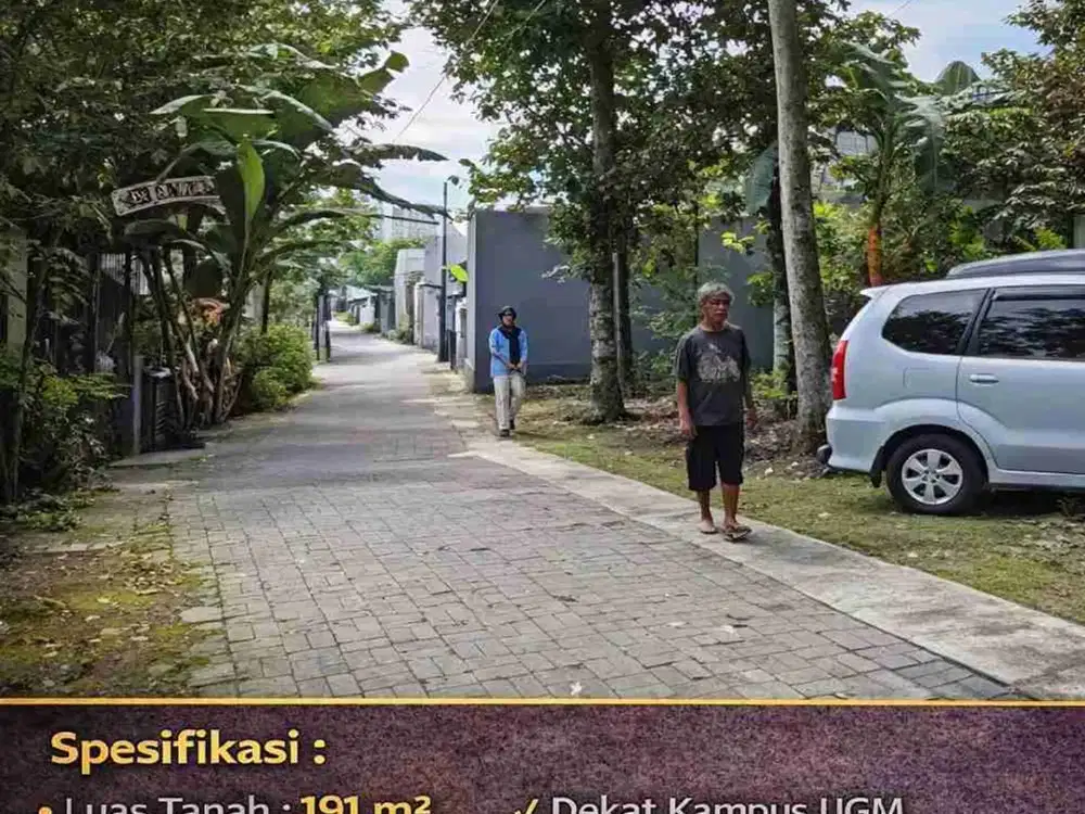 Tanah Kavling 191 m² Lempongsari Jl. Bima – Dekat UGM