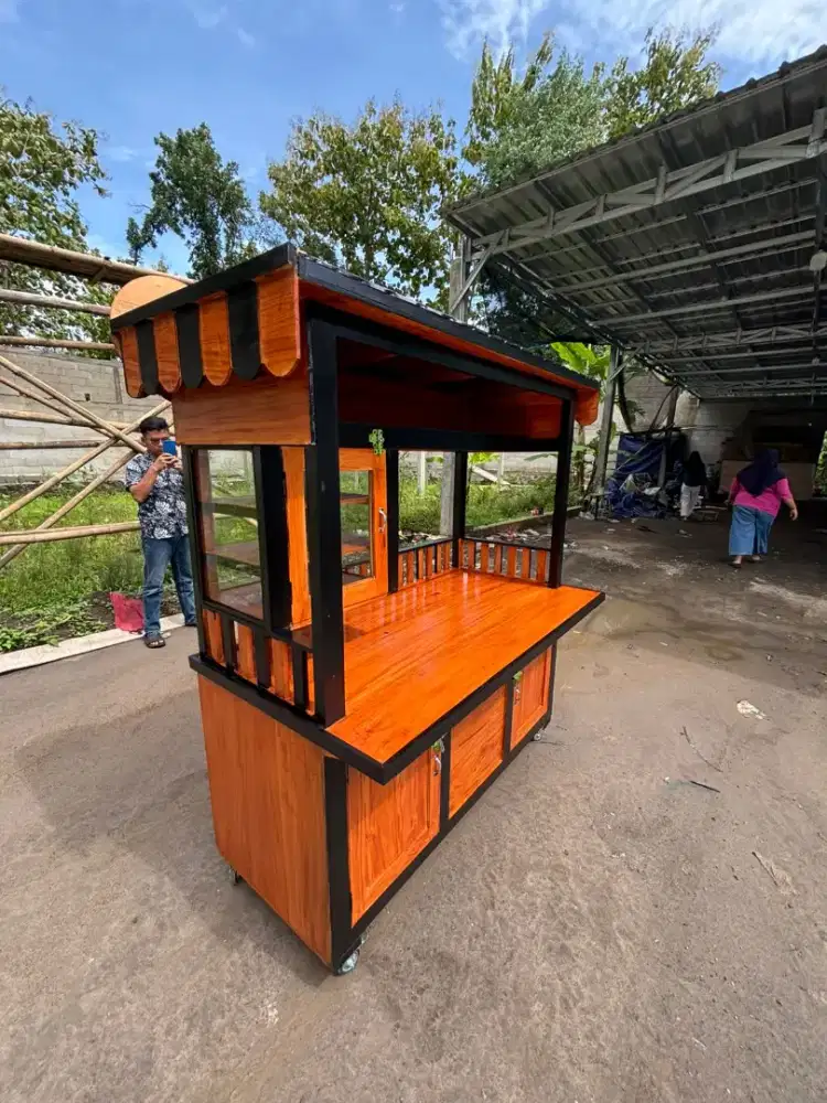 Jual gerobak besi dan kayu murah (COD)