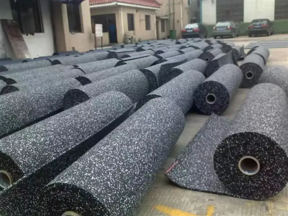 Karpet gym roll untuk alas alat gym karpet rubber roll