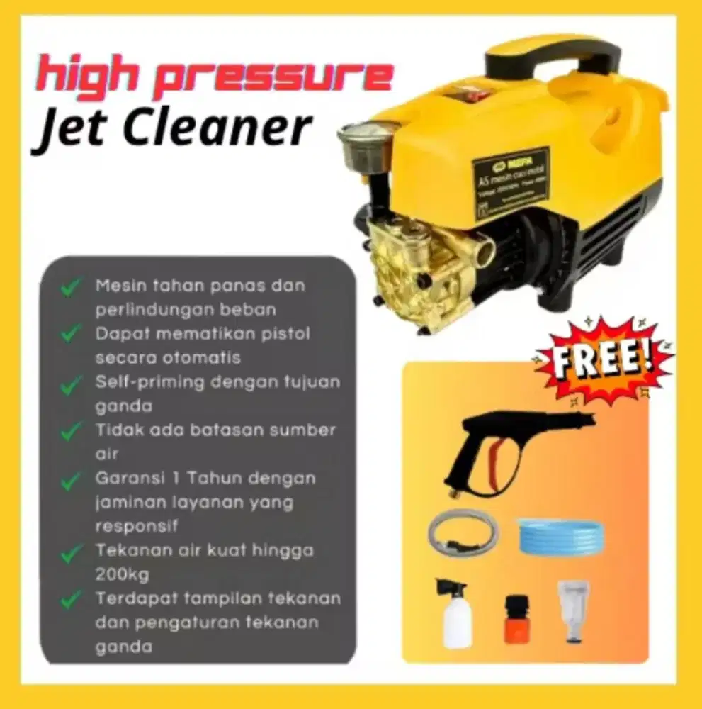 MEPA A5 JET CLEANER TERBARU MASIH SEGEL KOTAK