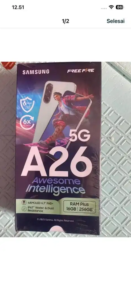 samsung a26 16/256 new black