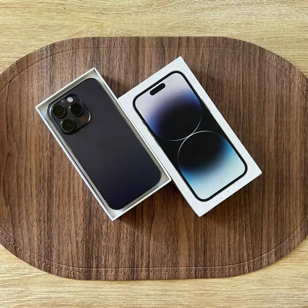 iPhone 14 Pro 128 hitam  resmi ibox