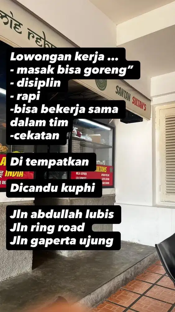 Lowongan kerja untuk yg terbiasa jaga tenat