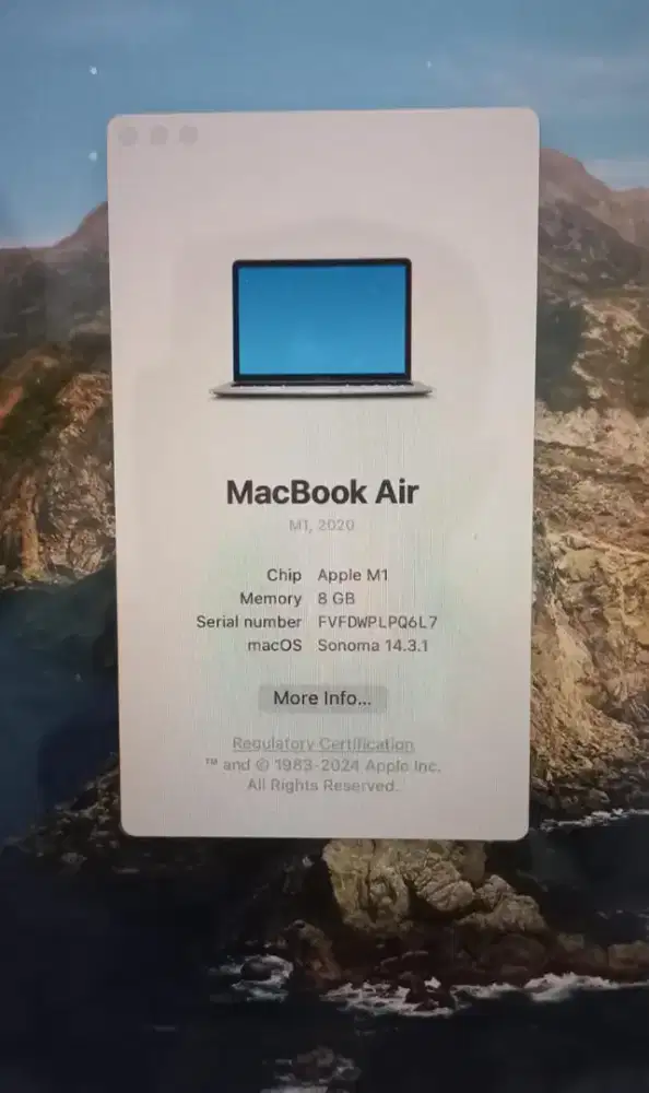 Macbook M1 Air 2020