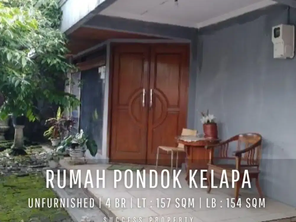 For Sell! Rumah Pondok Kelapa 2 Lantai Lokasi Strategis Siap Huni