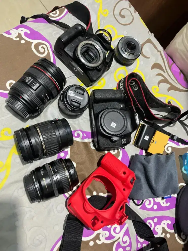 Jual body kamera 60D dan lensa lensa