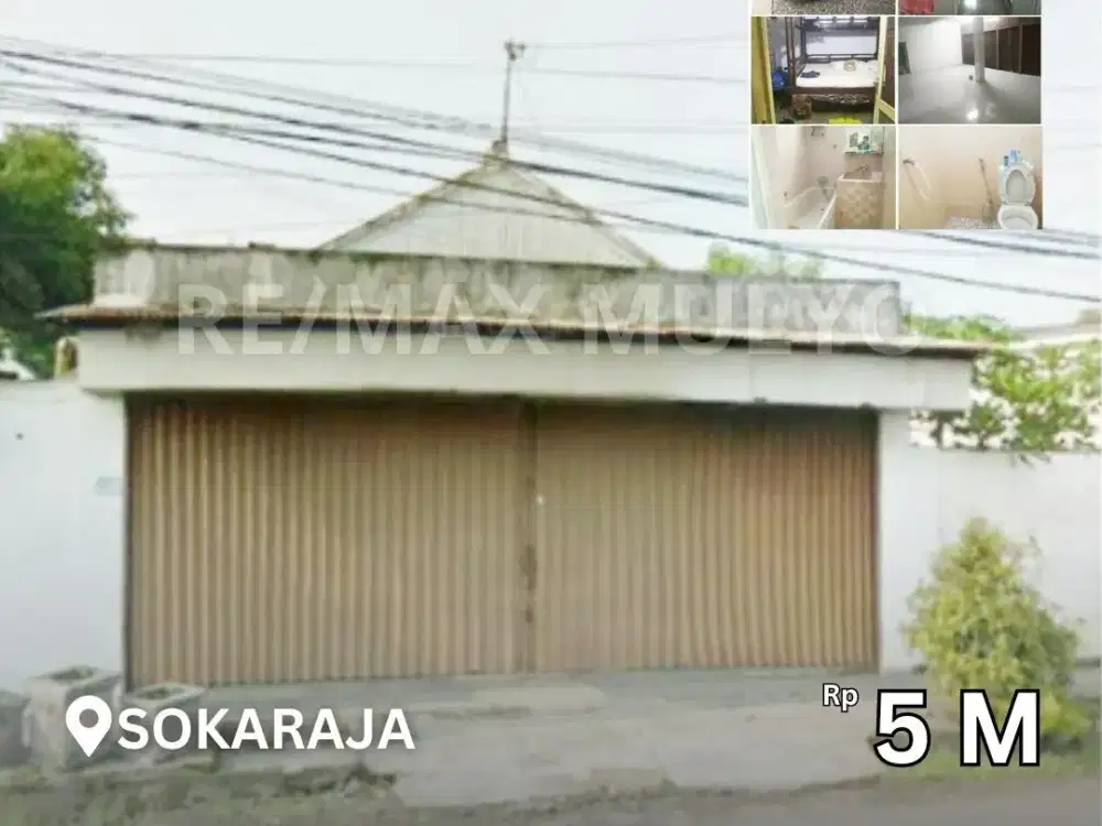 Dijual Rumah + Toko, Cocok Untuk Kost/Usaha Area Sokaraja