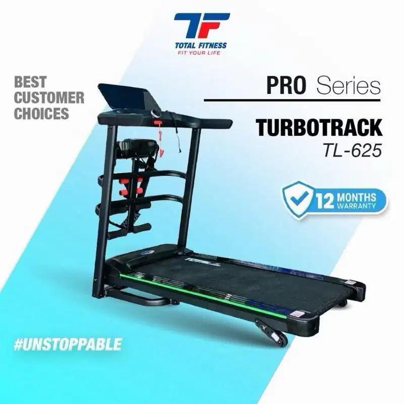 Jual Total Fitness Pro Series Turbotrack TL-625 Treadmill