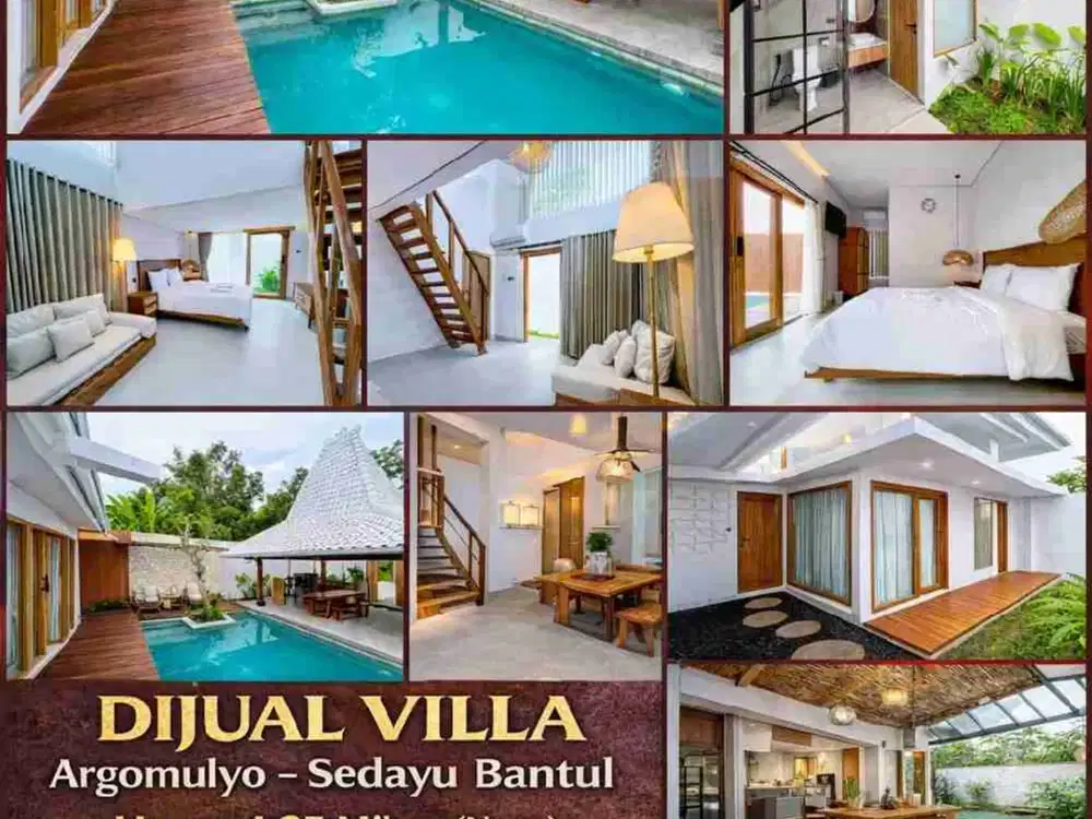 Villa Mewah dengan Kolam Renang di Argomulyo Sedayu Bantul – Tanah 406 m²