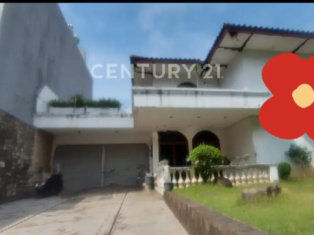 Rumah Lama Lebar 20 Meter Di Kompleks Elit Permata Hijau