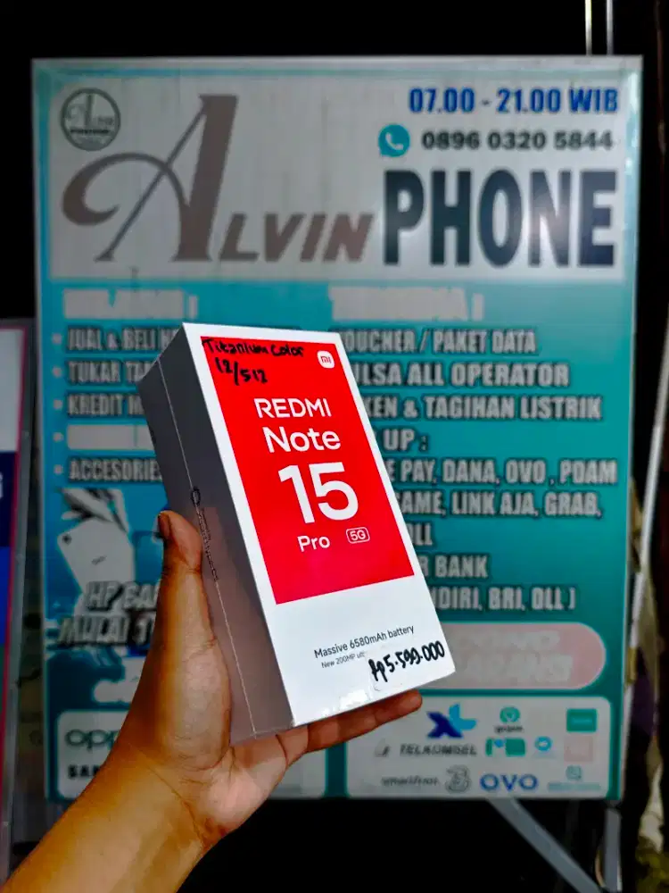 REDMI NOTE 15 PRO 5G 12/512 NEW SEGEL PROMO TERMURAH
