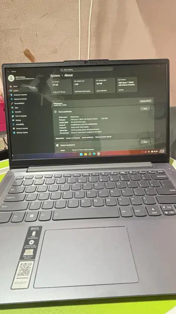 LAPTOP LENOVO SLIM