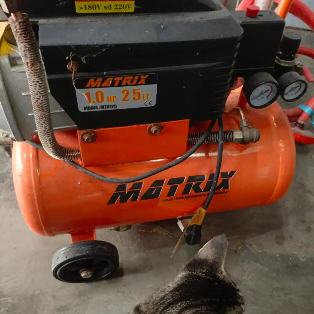 Kompresor matrix listrik 1 HP 25 liter