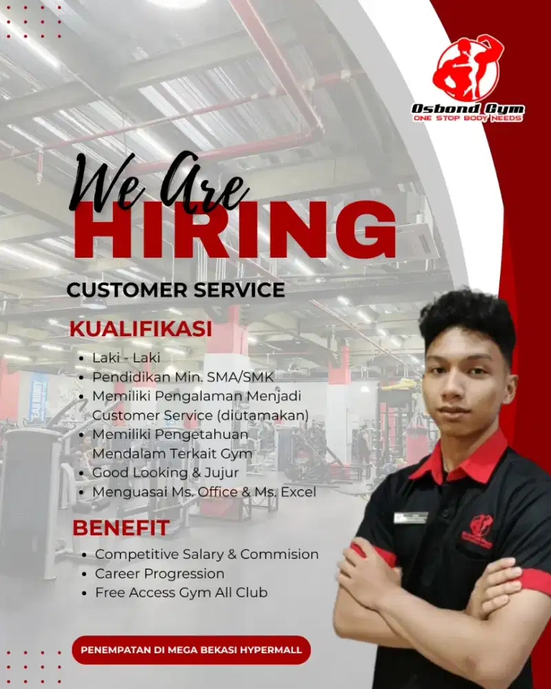 LOWONGAN CUSTOMER SERVICE GYM