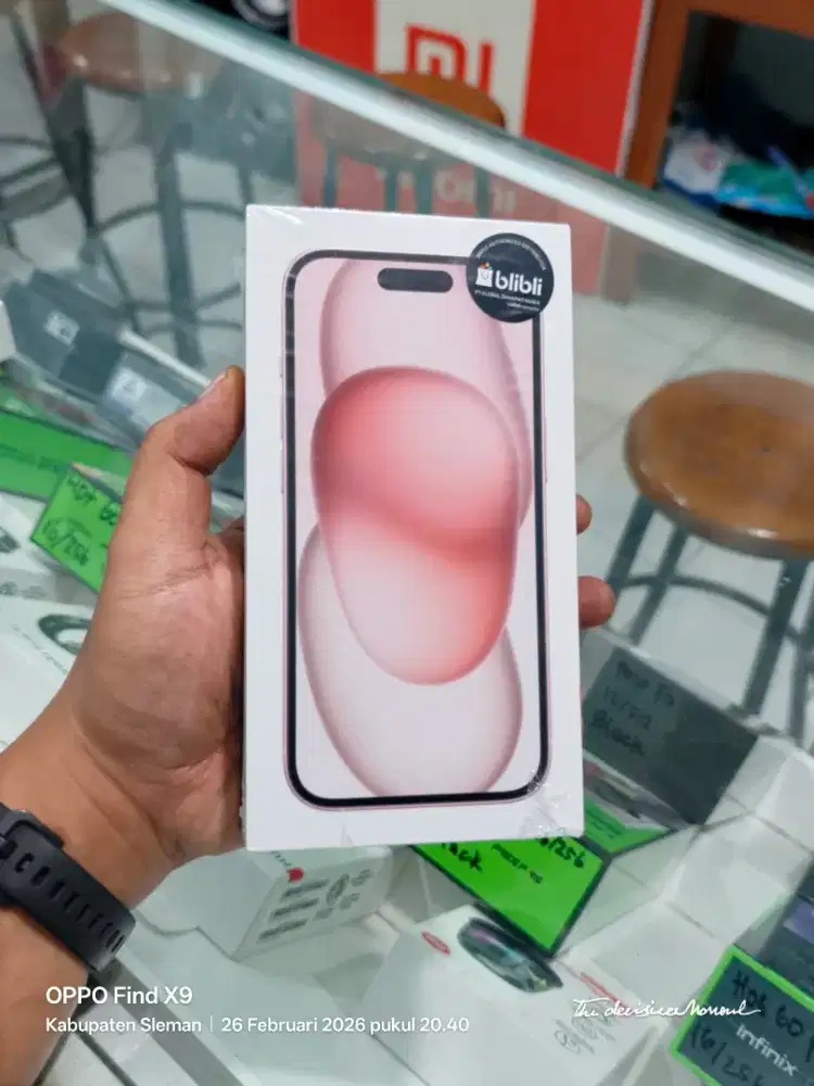 IPHONE 15 128GB PINK NEW SEGEL GARANSI RESMI
