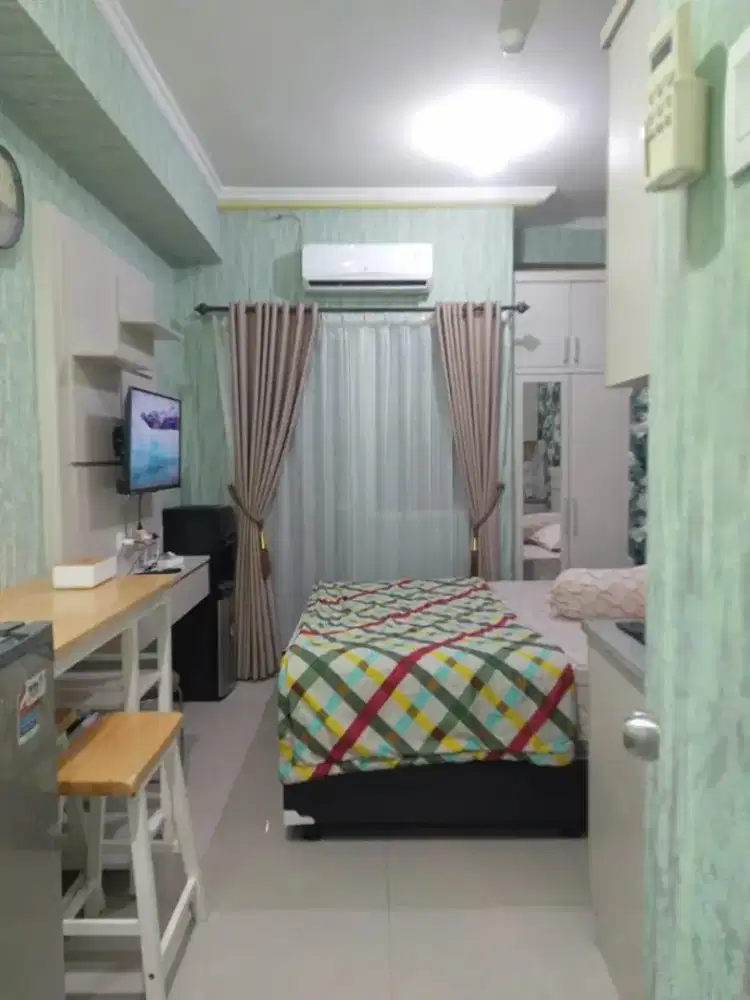 For Rent Type Studio Apartemen Green Pramuka City