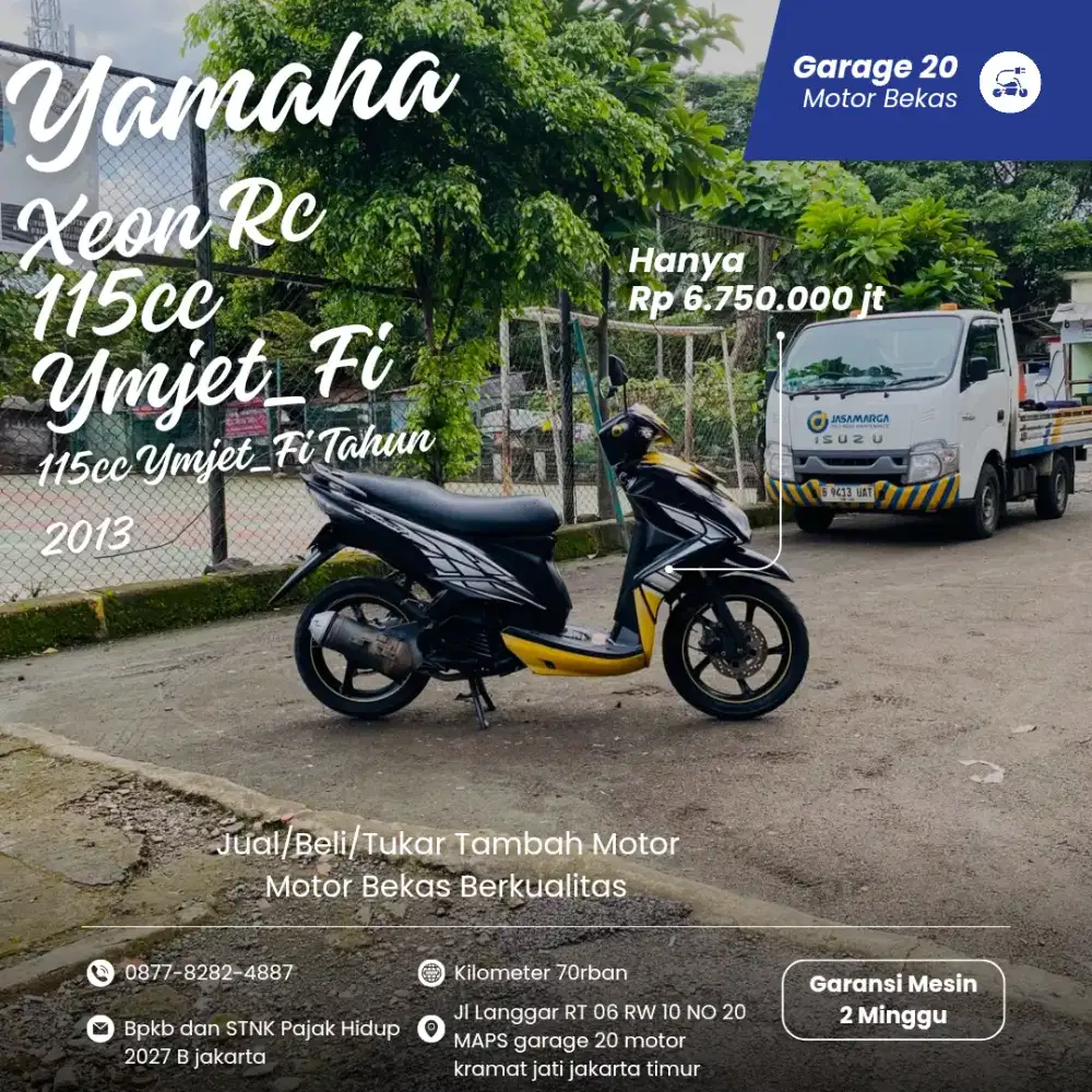 Yamaha Xeon RC 115cc Ymjet_Fi Tahun 2013 Pajak Off