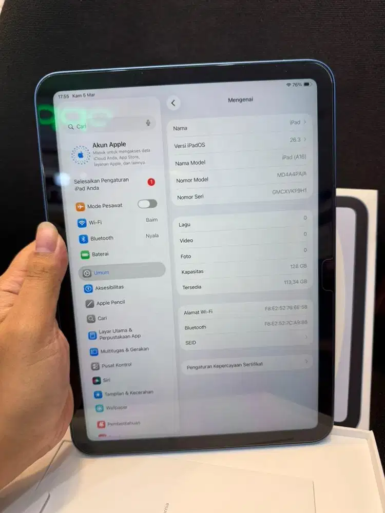 Ipad Gen 11 128 garani panjang