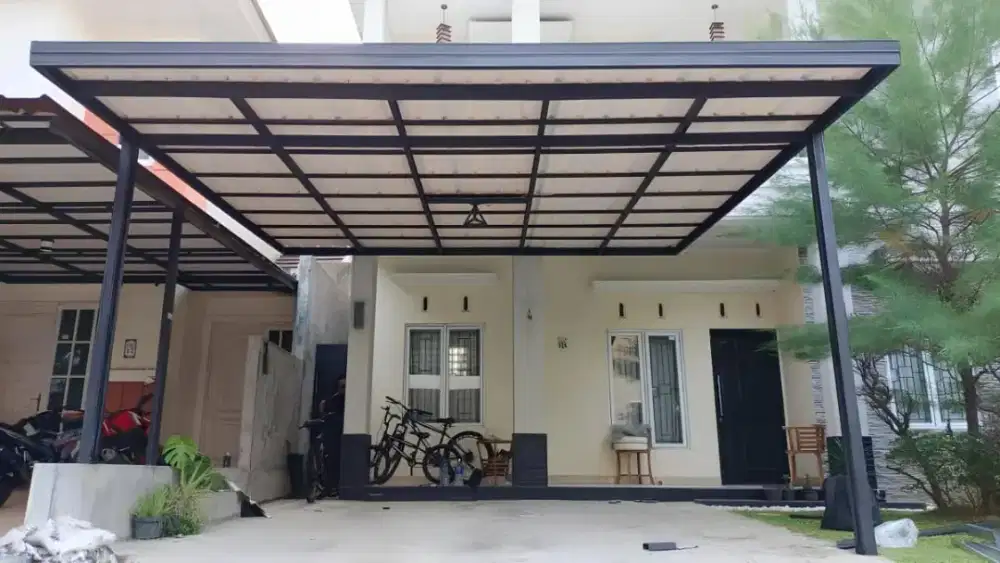 Kanopi Canopy, Railing, Tangga, Kitchen Set, Tralis, Pagar, Atap Baja