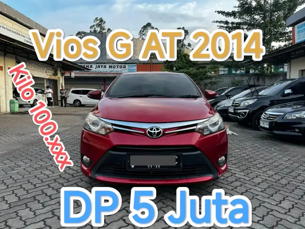 5JT VIOS G AT 2014 RED EDITION ANTIK RARE ITEM !!