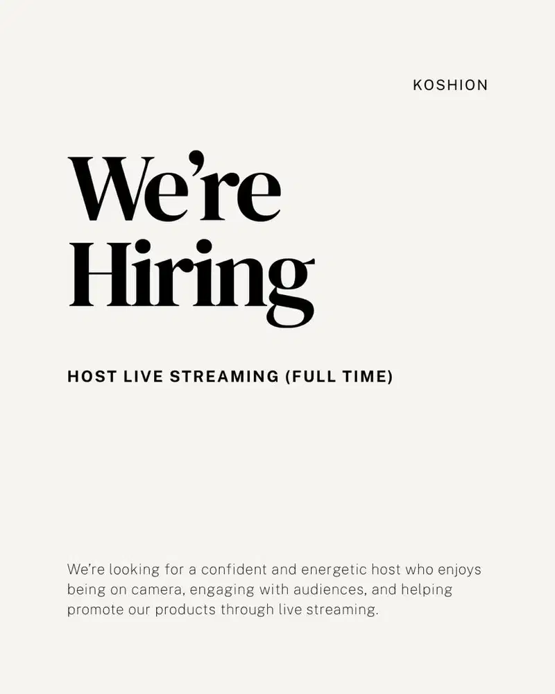 OPEN LOKER HOST LIVE TIKTOKSHOP